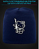 Cap with reflective print Hello Kitty - blue
