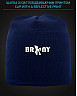 Cap with reflective print Brony - blue
