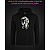 Hoodie with Reflective Print Skull Music - M black