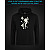 Hoodie with Reflective Print Fairy - M black
