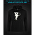 Hoodie with Reflective Print Little Fairy - M black
