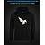 Hoodie with Reflective Print Pegas Wings - M black