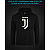 Hoodie with Reflective Print Juventus Logo - M black