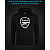 Hoodie with Reflective Print Arsenal - XS black