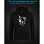 Hoodie with Reflective Print Hello Kitty - M black