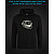 Hoodie with Reflective Print Trollface - M black