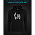 Hoodie with Reflective Print Like And Share - XS black