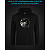 Hoodie with Reflective Print Angry Face - M black