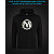Hoodie with Reflective Print Magic The Gathering - M black