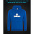 Hoodie with Reflective Print Yamaha Logo - XS blue