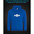 Hoodie with Reflective Print Chevrolet Logo 2 - M blue