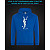 Hoodie with Reflective Print YSL - M blue