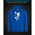 Hoodie with Reflective Print Fairy - M blue