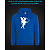 Hoodie with Reflective Print Little Fairy - XS blue