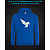 Hoodie with Reflective Print Pegas Wings - M blue