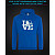 Hoodie with Reflective Print American football - 2XL blue