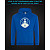 Hoodie with Reflective Print Yoga Logo - XS blue