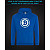 Hoodie with Reflective Print Bitcoin - M blue