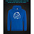 Hoodie with Reflective Print Meme Face - 2XL blue