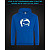 Hoodie with Reflective Print Troll Girl - M blue