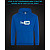 Hoodie with Reflective Print Youtube - M blue