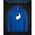 Hoodie with Reflective Print Cute Cats - M blue