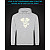 Hoodie with Reflective Print Pirate Skull - XS grey