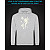 Hoodie with Reflective Print Fairy - XL grey