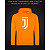 Hoodie with Reflective Print Juventus Logo - 2XL orange