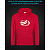Hoodie with Reflective Print ZAZ Logo - M red