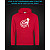 Худі з світловідбиваючим принтом Фольксваген Логотип Дівчина - XS червона
