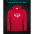 Hoodie with Reflective Print Cute Car Print - M red