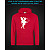 Hoodie with Reflective Print Little Fairy - M red