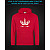 Hoodie with Reflective Print Cute Little Unicorn - XL red