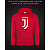 Hoodie with Reflective Print Juventus Logo - 2XL red