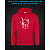 Hoodie with Reflective Print Hello Kitty - M red