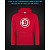 Hoodie with Reflective Print Bitcoin - M red