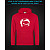Hoodie with Reflective Print Troll Girl - 2XL red