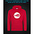 Hoodie with Reflective Print Youtube Logo - 2XL red