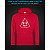 Hoodie with Reflective Print Pooo - 2XL red