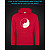 Hoodie with Reflective Print Cute Cats - M red