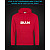 Hoodie with Reflective Print SKAM - M red