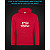 Hoodie with Reflective Print Putin is a jerk - XL red