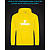 Hoodie with Reflective Print Yamaha Logo - XS yellow