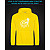 Худі з світловідбиваючим принтом Фольксваген Логотип Дівчина - XS жовта