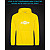 Hoodie with Reflective Print Chevrolet Logo 2 - XL yellow