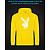 Hoodie with Reflective Print Playboy - M yellow