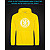 Hoodie with Reflective Print Chelsea - XS yellow