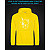 Hoodie with Reflective Print Hello Kitty - M yellow
