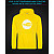 Hoodie with Reflective Print Youtube Logo - M yellow
